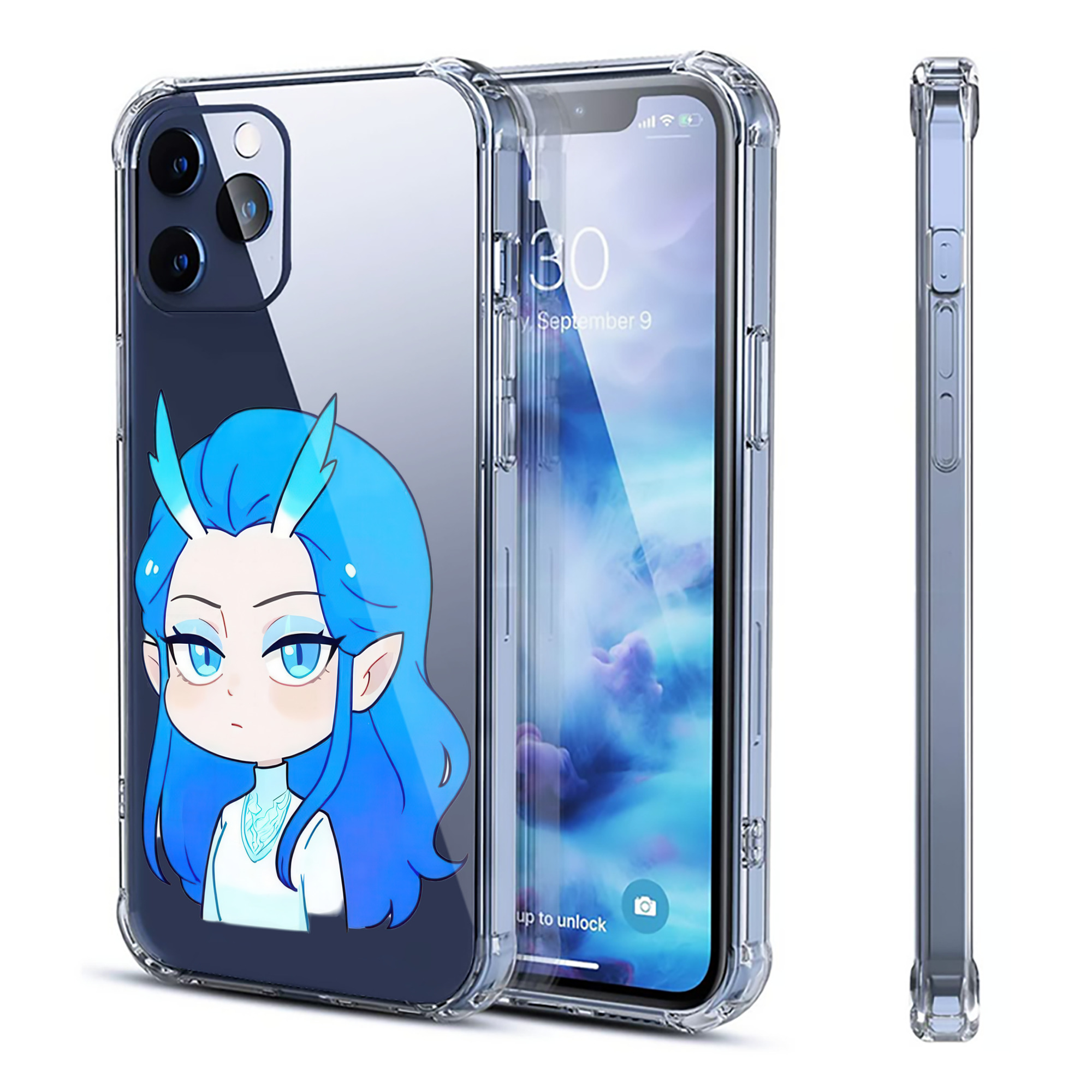 （画像用） Ne Zha 2 ナタ 魔童の大暴れ 【iPhone 12シリーズ対応】透明スマホケース（クリアソフトケース）